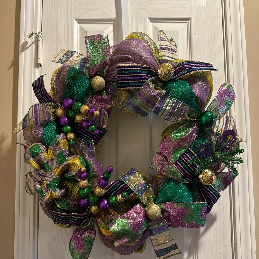 Festive Multicolor Holiday Wreath
